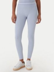 Guess Legginsy V6RB05 Z4692 Błękitny Slim Fit. Niebieskie legginsy damskie Guess, z aplikacjami, z syntetyku. Za 269.99 zł.