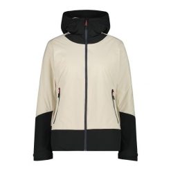 Kurtka narciarska damska z odpinanym kapturem CMP. Białe kurtki sportowe damskie CMP, xs, bez wzorów, bez ramiączek, narciarskie. W wyprzedaży za 642.35 zł.