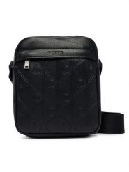 Calvin Klein Saszetka Emblem Aop Deboss Reporter LV04D3562G Czarny. Czarne saszetki i nerki męskie Calvin Klein, bez wzorów, ze skóry. Za 369.99 zł.