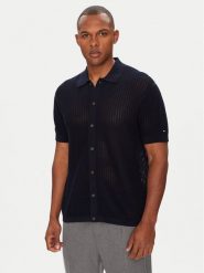 Tommy Hilfiger Koszula MW0MW39530 Granatowy Regular Fit. Niebieskie koszule męskie Tommy Hilfiger, l, bez wzorów, z bawełny, bez kołnierzyka, bez ramiączek. Za 449.99 zł.