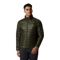 Kurtka turystyczna Mountain Hardwear Ghost Whisperer/2. Zielone kurtki męskie MOUNTAIN HARDWEAR, bez wzorów, sportowe, bez kaptura. W wyprzedaży za 1,402.00 zł.