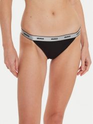 Hugo Komplet 3 par stringów 50527212 Czarny. Czarne majtki damskie Hugo, z bawełny. Za 169.99 zł.