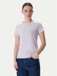 BOSS T-Shirt C_Esogo_1 50506973 Fioletowy Slim Fit. Fioletowe t-shirty damskie Boss, m, bez wzorów, z bawełny, bez kołnierzyka, bez ramiączek. Za 229.99 zł.