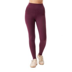 Legginsy wysoka talia 7/8 z kieszenią dla kobiet Girlfriend Collective. Czerwone legginsy damskie GIRLFRIEND COLLECTIVE, bez wzorów, z materiału. Za 417.50 zł.