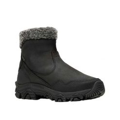 Buty trekkingowe Merrell Isolation 200g — Czarny. Czarne obuwie trekkingowe damskie Merrell, z materiału, bez zapięcia. Za 789.10 zł.