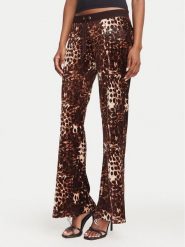 Juicy Couture Spodnie dresowe Caisa JCWBJ226339 Brązowy Flare Fit. Brązowe spodnie dresowe damskie Juicy Couture, bez wzorów, z bawełny. Za 399.99 zł.