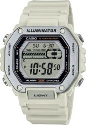 Zegarek Casio Zegarek męski Casio MWD-110H-8AVEF biały. Białe zegarki męskie Casio, bez wzorów. Za 215.00 zł.