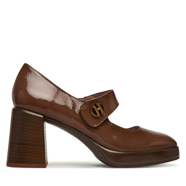 Czółenka Hispanitas. Brązowe czółenka damskie Hispanitas, bez wzorów, bez obcasa, bez zapięcia. Za 419.99 zł.