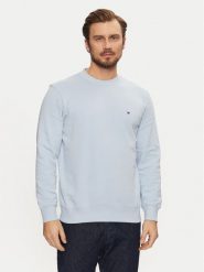 Tommy Hilfiger Bluza Essential MW0MW37237 Błękitny Regular Fit. Niebieskie bluzy męskie Tommy Hilfiger, m, bez wzorów, z bawełny, bez ramiączek, bez kaptura. Za 309.99 zł.