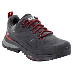 Buty trekkingowe męskie Jack Wolfskin Force Striker Texapore Low. Szare trekkingi męskie Jack Wolfskin, z materiału, bez zapięcia. Za 638.10 zł.
