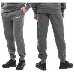 Spodnie Dresowe Męskie Nike Park 26 Dresy Sportowe Bawełniane Joggery. Szare buty sportowe męskie Nike, bez wzorów, z bawełny, bez zapięcia, na fitness i siłownię. Za 154.99 zł.