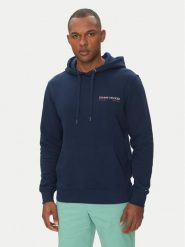 Tommy Hilfiger Bluza Color Photo MW0MW39151 Granatowy Regular Fit. Niebieskie bluzy męskie Tommy Hilfiger, m, bez wzorów, z bawełny, bez ramiączek, bez kaptura. Za 399.99 zł.