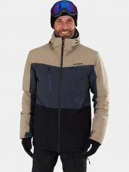 Kurtka Narciarska Męska Fundango Horatio Allmtn. Brązowe kurtki sportowe męskie FUNDANGO, na zimę, m, bez wzorów, z materiału, bez kaptura, narciarskie. Za 749.00 zł.