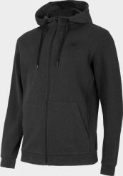 4f Bluza męska H4Z22-BLM353 Ciemny Szary melanż r.S. Szare bluzy męskie 4F, m, bez wzorów, bez ramiączek, bez kaptura. Za 133.00 zł.