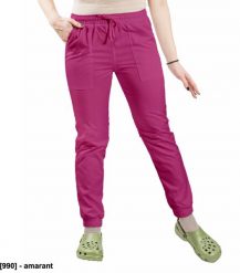 Visent SPODNIE DAMSKIE JOGGERY SPODNIE MEDYCZNE amarant XL. Spodnie dresowe damskie Visent, bez wzorów, sportowe. Za 69.99 zł.