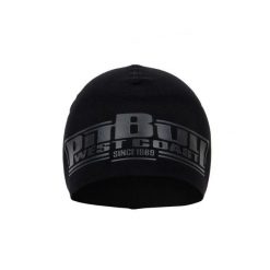 Czapka męska Pitbull Classic Boxing. Czarne czapki męskie PITBULL, na jesień, bez wzorów. Za 49.00 zł.