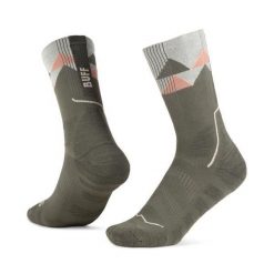 Skarpetki sportowe dla dorosłych Thermonet Crew Socks. Zielone skarpetki damskie Buff, bez wzorów, z elastanu. Za 129.99 zł.
