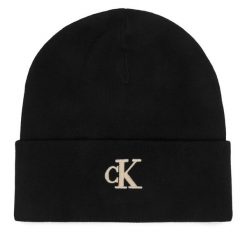 Czapka Calvin Klein. Czarne czapki męskie Calvin Klein, na zimę, bez wzorów. Za 129.99 zł.