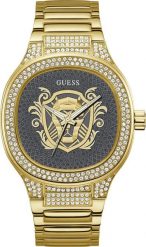 Zegarek Guess Zegarek męski Guess GW0565G1 CYRKONIE złoty. Żółte zegarki męskie Guess, z aplikacjami, złote. Za 1,205.00 zł.