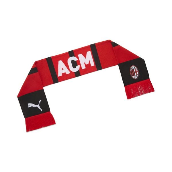 Szalik Essentials AC Milan PUMA. Białe szaliki damskie Puma, bez wzorów, z dzianiny. Za 109.00 zł.