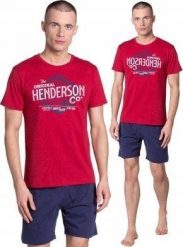 Henderson HENDERSON piżama męska z krótkim rękawem na lato XXL 2XL. Piżamy męskie Henderson, m, bez wzorów, bez kołnierzyka, bez ramiączek, krótkie. Za 78.49 zł.