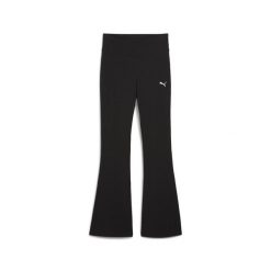 Damskie rozkloszowane legginsy Essentials z wysokim stanem PUMA. Czarne legginsy damskie Puma, bez wzorów. Za 129.00 zł.