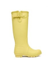 Hunter Kalosze CEO-SJY-T Żółty. Żółte kalosze damskie Hunter, bez wzorów, z kauczuku, bez zapięcia. Za 349.99 zł.