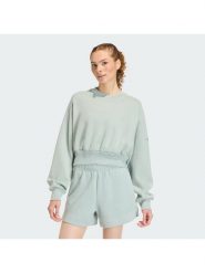 Adidas Bluza Soft Lux KA7015 Zielony Loose Fit. Zielone bluzy damskie Adidas, l, bez wzorów, z syntetyku, bez ramiączek, bez kaptura. Za 279.99 zł.