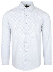 Męska Koszula Wizytowa - VICTORIO - Slim - Mikrowzór. Koszule męskie Victorio, m, bez wzorów, z bawełny, eleganckie, bez kołnierzyka, bez ramiączek. Za 175.00 zł.