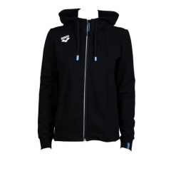 Bluza damska na basen Arena Dorosły Team Hooded Jacket Panel. Czarne bluzy damskie ARENA, m, bez wzorów, z bawełny, sportowe, bez ramiączek, z kapturem. Za 380.50 zł.