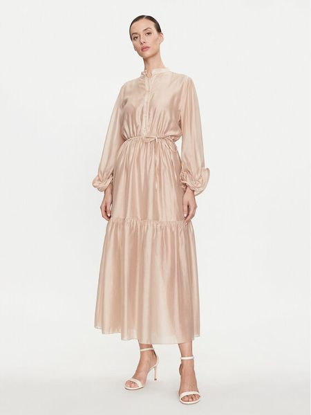 Dixie Sukienka codzienna A319J075 Beżowy Regular Fit. Brązowe sukienki damskie Dixie, na co dzień, l, bez wzorów, z lyocellu, bez kołnierzyka, bez ramiączek, proste. Za 319.99 zł.