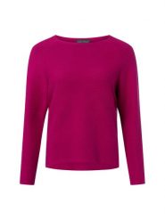 Franco Callegari Sweter z dzianiny Kobiety Bawełna wyrazisty róż, XXXL. Czerwone swetry nierozpinane damskie Franco Callegari, uniwersalny, bez wzorów, z bawełny, eleganckie, bez kołnierzyka, bez ramiączek. Za 179.95 zł.