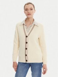 Gant Kardigan 4805343 Écru Regular Fit. Kardigany damskie GANT, xs, bez wzorów, z bawełny, bez kołnierzyka. Za 649.99 zł.