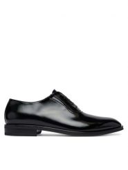 BOSS Półbuty Derrek 50569943 Czarny. Czarne buty wizytowe męskie Boss, bez wzorów, ze skóry, bez obcasa, bez zapięcia. Za 1,549.00 zł.