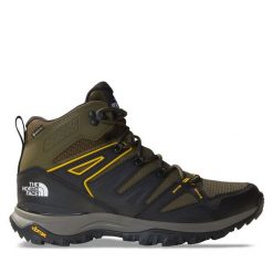 Trekkingi The North Face. Brązowe botki męskie The North Face, bez wzorów, z gore-texu, bez obcasa, bez zapięcia. Za 699.99 zł.