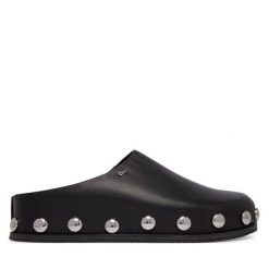 Klapki MICHAEL Michael Kors. Czarne klapki damskie MICHAEL Michael Kors, bez wzorów, bez obcasa, bez zapięcia. Za 769.99 zł.