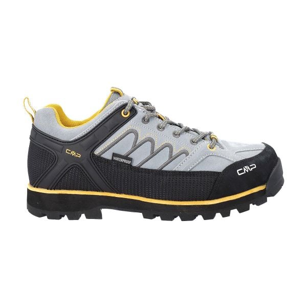 Buty trekkingowe CMP WP. Szare obuwie trekkingowe damskie CMP, z materiału, bez zapięcia. Za 429.99 zł.