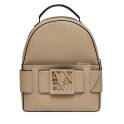 Plecak Armani Exchange. Brązowe plecaki damskie Armani Exchange, bez wzorów. Za 729.99 zł.