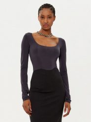 Patrizia Pepe Body 8M1689/J257-K103 Czarny Slim Fit. Czarne body Patrizia Pepe, bez wzorów, z syntetyku. Za 219.99 zł.