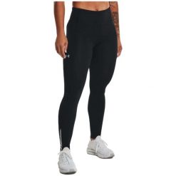 Legginsy Under armour model 1369773-001 dla kobiet. Czarne legginsy damskie Under Armour, bez wzorów, z materiału. Za 221.08 zł.