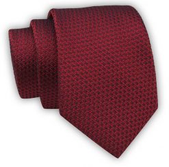 Krawat Alties (7 cm) - Czerwony, Drobna Faktura. Czerwone krawaty i muchy Alties, bez wzorów, z tkaniny, eleganckie. Za 49.00 zł.