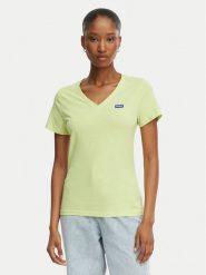 HUGO T-Shirt Classic 50513667 Zielony jasny Slim Fit. Zielone t-shirty damskie Hugo, m, bez wzorów, z bawełny, bez kołnierzyka, bez ramiączek. Za 199.99 zł.