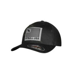 Czapka męska Pitbull Full Cap El Jefe Fitted. Czarne czapki męskie PITBULL, na wiosnę, bez wzorów. Za 129.00 zł.