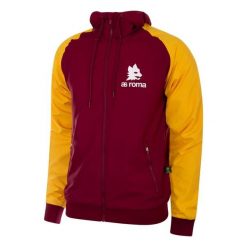 Kurtka Wiatroodporna Pikarska dla dorosłych - AS Roma 1987-89 - Czerwona. Czerwone kurtki męskie COPA FOOTBALL, bez wzorów, retro, bez kaptura. Za 465.83 zł.