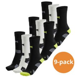 Skarpety kolarskie Xtreme Crew, 9 par, Multi Czarne. Czarne skarpetki damskie XTREME SOCKSWEAR, bez wzorów. Za 194.99 zł.