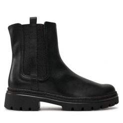 Botki Gabor. Czarne botki damskie Gabor, bez wzorów, bez obcasa, na płaskiej podeszwie, bez zapięcia. Za 759.99 zł.