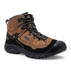 Buty trekkingowe męskie KEEN Targhee IV Mid Wp. Brązowe buty zimowe męskie Keen, bez wzorów, bez obcasa, bez zapięcia. Za 619.99 zł.