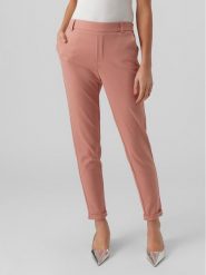 Vero Moda Chinosy Maya 10225280 Różowy Regular Fit. Czerwone spodnie materiałowe damskie Vero Moda, bez wzorów, z syntetyku. Za 99.99 zł.