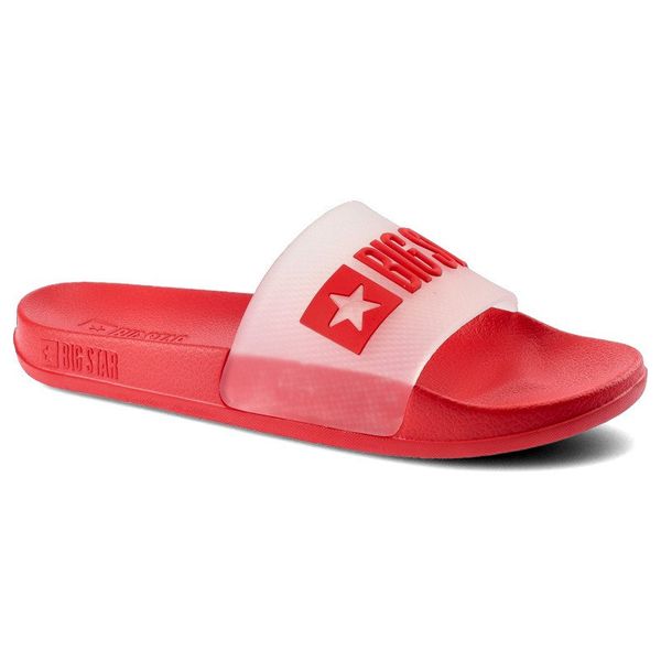 Czerwone Klapki Big Star Damskie Modne Buty. Czerwone klapki damskie BIG STAR, na lato, bez wzorów, z bawełny, retro, bez obcasa, bez zapięcia. Za 49.99 zł.