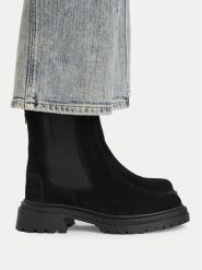 G-Star Raw Sztyblety CEO-WI16-BELLA-02 Czarny. Czarne botki damskie G-Star, bez wzorów, ze skóry, retro, bez obcasa, na płaskiej podeszwie, bez zapięcia. Za 379.99 zł.